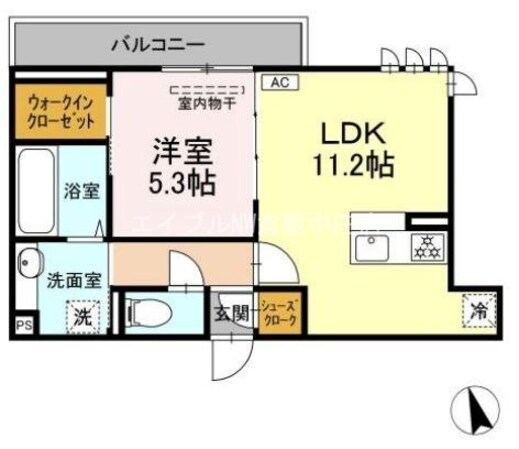 セイル倉敷の物件間取画像